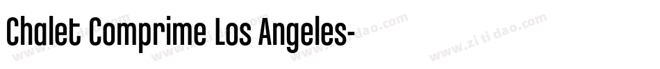 Chalet Comprime Los Angeles字体转换